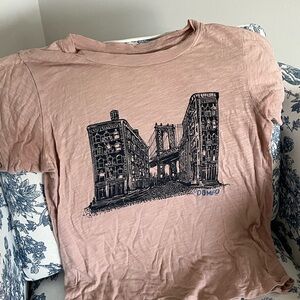 JCrew Graphic Tee Pink Dumbo